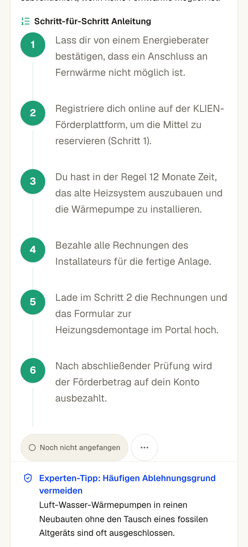 Beispiel: Anleitung Schritt für Schritt — was du konkret tun musst